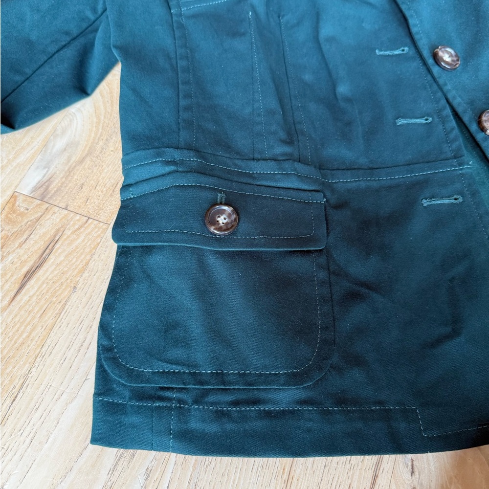 Talbots Forest Green Military Style Jacket  Plus Size - NWT - Size 18 - Picture 9 of 15